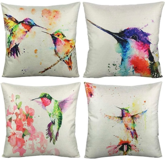 Humming birds pillow - Picture 1 of 6